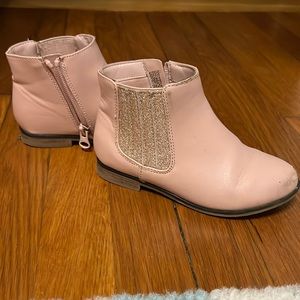Toddler girl pink sparkly boots